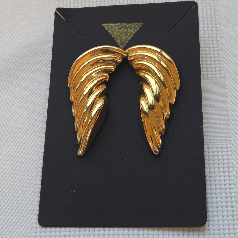 Gold Wing Fashion Earrings